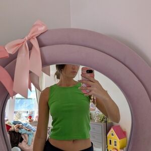 Vintage Green Sleeveless Women's Top Size Small